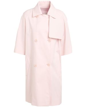 Chiarulli Overcoat & Trench Coat Cotton, Polyester, Elastane - Pink