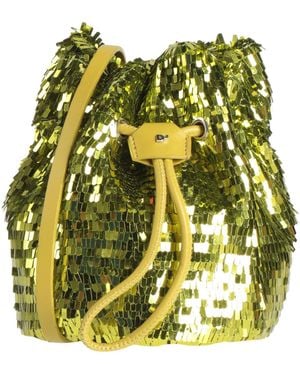 DSquared² Lime Cross-Body Bag Textile Fibres - Yellow