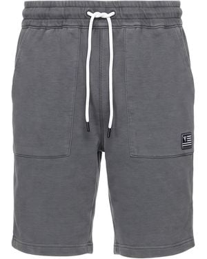 Fred Mello Charcoal Shorts & Bermuda Shorts Cotton, Polyester - Gray
