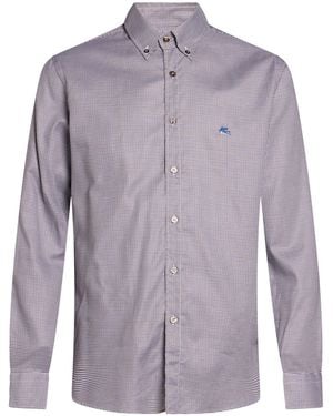Etro Shirt Cotton - Purple