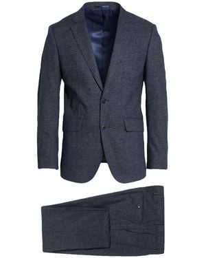 Hackett Suit Linen, Polyester, Elastane - Blue