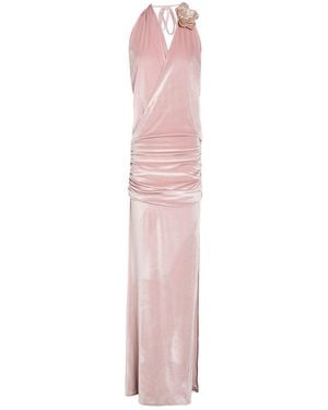 Amen Maxi Dress Polyester, Elastane, Pvc - Pink