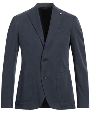 L.B.M. 1911 Blazer Cotton, Linen - Blue
