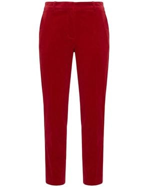 Alberto Biani Pants Cotton, Elastane - Red