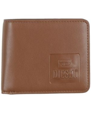 DIESEL Wallet Textile Fibers - Brown