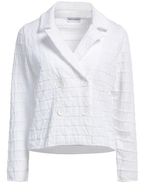 IRREPLACEABLE ELISA GIORDANO Blazer Cotton, Polyamide - White