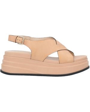 Elvio Zanon Sandals Soft Leather - Natural