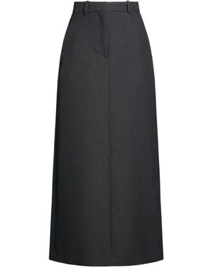 The Row Maxi Skirt Virgin Wool, Silk - Gray