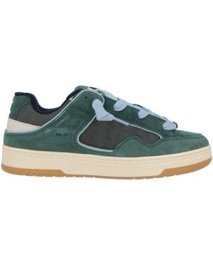 Date Slate Sneakers Leather, Textile Fibers - Green