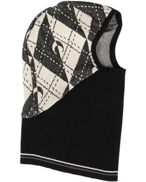 Marine Serre Hat Viscose, Polyester, Polyamide - Black