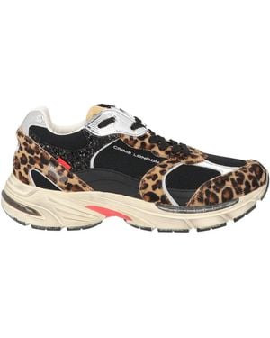 Crime London Trainers Leather, Textile Fibres - Black