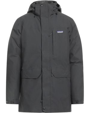 Patagonia Hooded Recycled Polyester Shell Coat - Grey