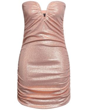 VANESSA SCOTT Mini Dress Nylon, Metallic Fiber, Elastane - Pink