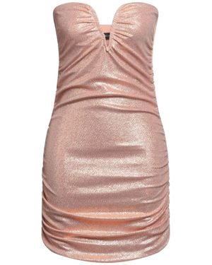 VANESSA SCOTT Mini Dress Nylon, Metallic Fiber, Elastane - Pink