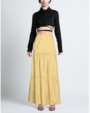 スカート Pinko Ivory Voile Cotton Maxi Skirt Pinko Ivory Voile Cotton Maxi Skirt | ShopSimon