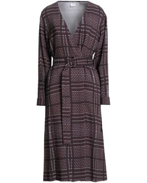 Eleventy Burgundy Midi Dress Viscose, Elastane - Purple