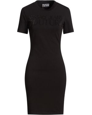 Versace Jeans Couture Mini Dress Cotton, Elastane - Black