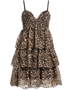 Liu Jo Mini Dress Polyester - Brown