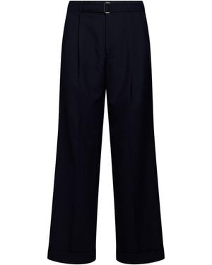 Officine Generale Trousers Virgin Wool - Blue
