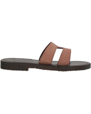 K. Jacques Sandals Leather - Brown