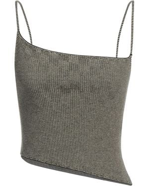 Isa Boulder Top Acrylic, Elastane - Gray