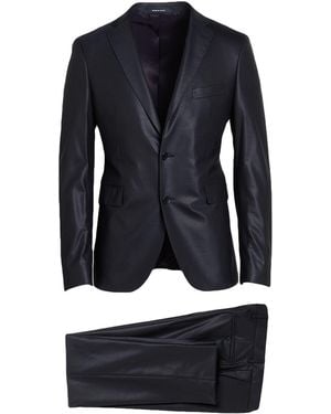 Tagliatore Midnight Suit Virgin Wool, Elastane - Blue