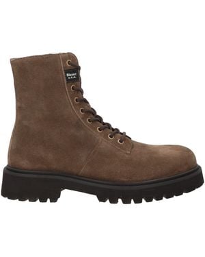 Blauer Taupe Ankle Boots Leather - Brown