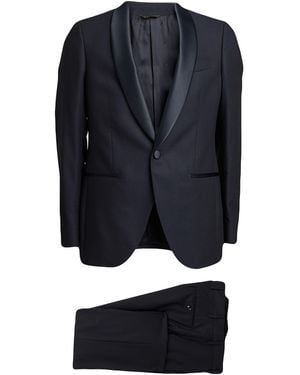 Manuel Ritz Suit Polyester, Viscose, Elastane - Blue