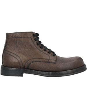 Dolce & Gabbana Botines De Caña Alta - Marrón