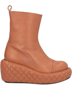 Ras Ankle Boots Leather - Brown