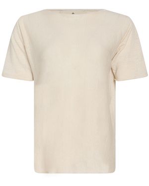 Bruno Manetti Cream Sweater Linen, Cotton - White