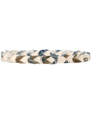 Liu Jo Cream Belt Polyurethane, Polyester, Iron - White