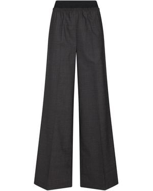 Alpha Studio Charcoal Pants Virgin Wool, Elastane - Black
