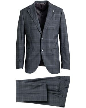 Luigi Bianchi Suit Wool - Blue