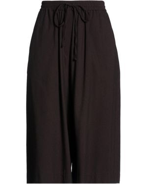 Alysi Crème Dark Trousers Viscose, Cotton - Black
