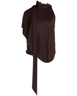 Dries Van Noten Top Viscose - Red