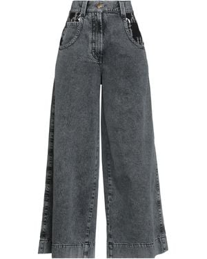 Palm Angels Jeans Cotton, Leather - Gray
