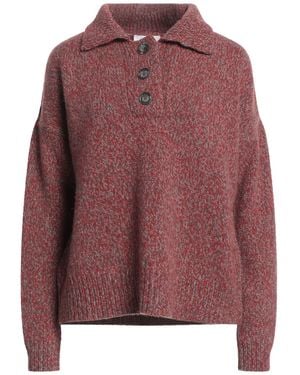 Fedeli Jumper Alpaca Wool, Virgin Wool - Red
