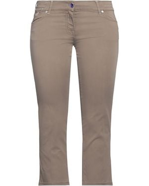 Jacob Cohen Taupe Trousers Cotton, Elastane - Grey