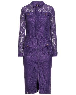 Elisabetta Franchi Midi Dress Polyamide, Viscose, Elastane - Purple