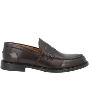 Testoni Dark Loafers Leather - Gray