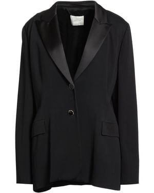 Anna Molinari Blazer Viscose, Elastane - Black