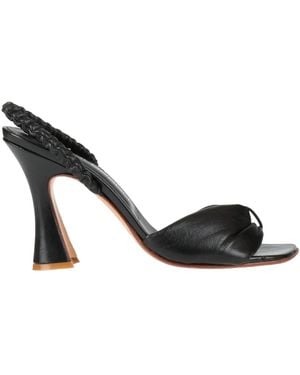 Giancarlo Paoli Sandals Leather - Black