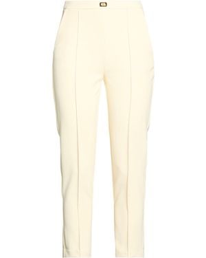 Elisabetta Franchi Essentials Pants Polyester, Elastane - Natural