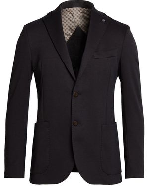 Barbati Dark Blazer Polyester, Viscose, Elastane - Black
