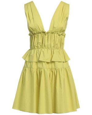 Olla Parèg Mini Dress Cotton - Yellow