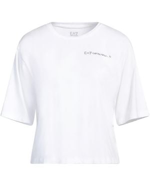 EA7 T-Shirt Modal, Cotton, Elastane - White