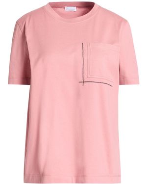 Brunello Cucinelli T-Shirt Cotton, Brass - Pink