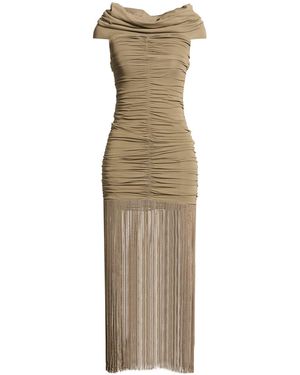 KHAITE Military Maxi Dress Viscose, Polyamide - Natural