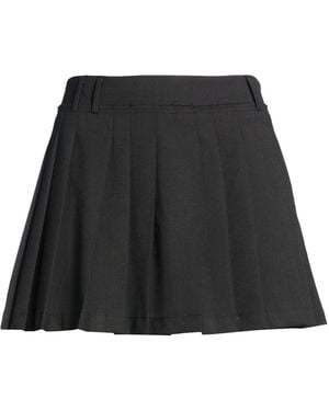 Grifoni Mini Skirt Polyester, Virgin Wool, Elastane - Black